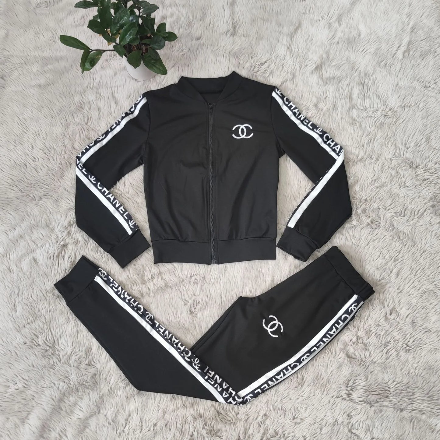 Fashion Printed Sporty Casual Two-piece Set 1024022617