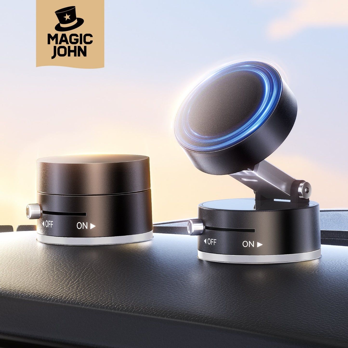 Upgraded Magnetic Phone Holder with 360° Rotation, Strong Magnet, Foldable and Portable Design