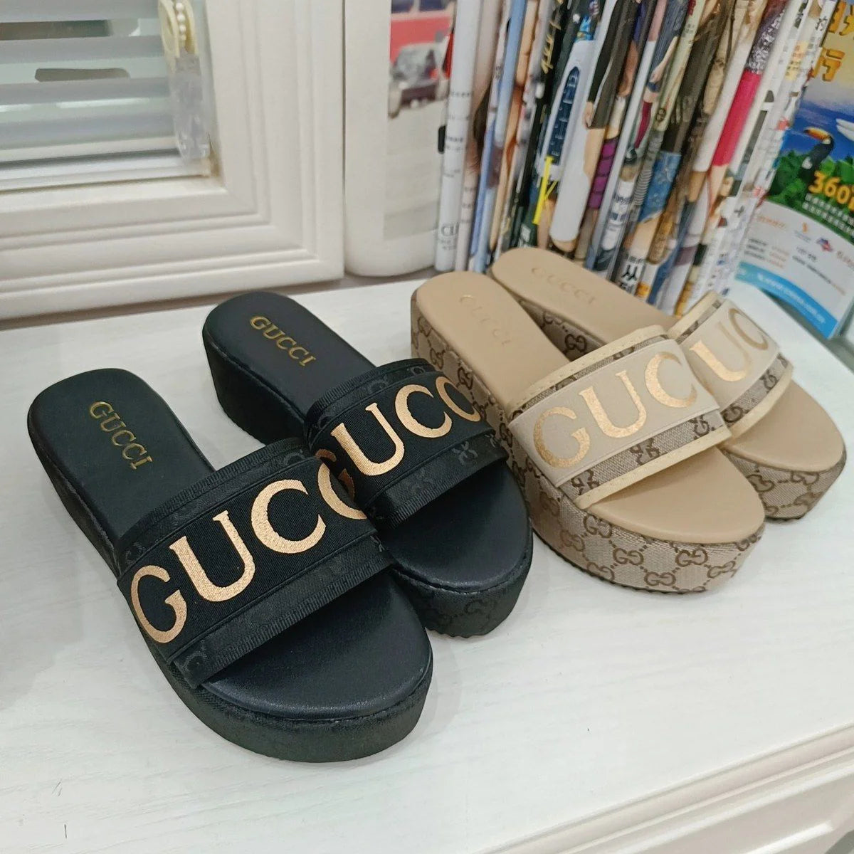 New Metallic Letter Women's Sandals 1024031806