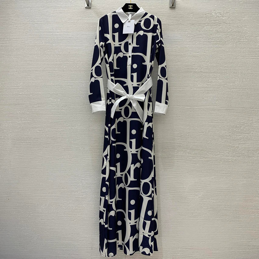 New versatile printed long sleeved dress 1024072503