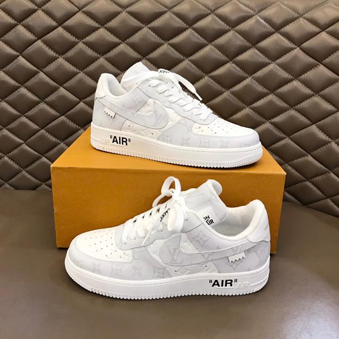 Printed Force One Couple Sports Shoes