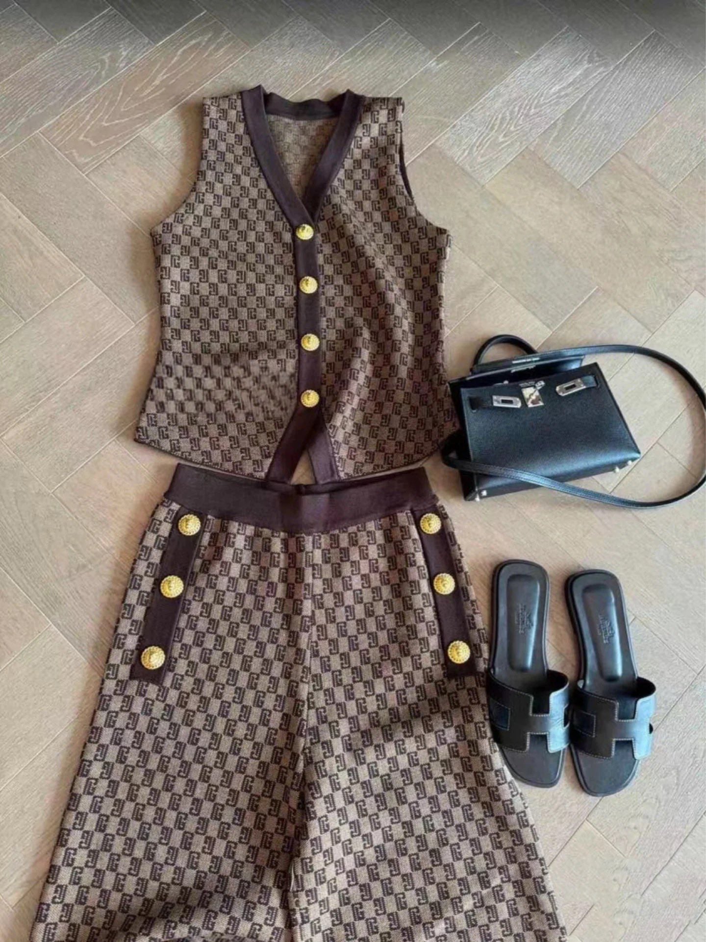 BRM printed vest set 0724090306