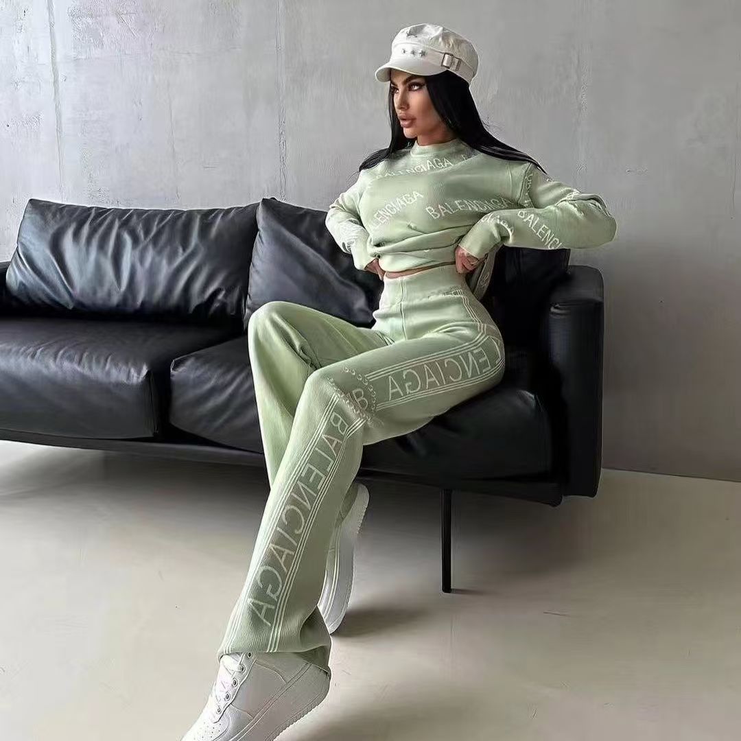 New Style Knitted loose two-piece set 9002408004