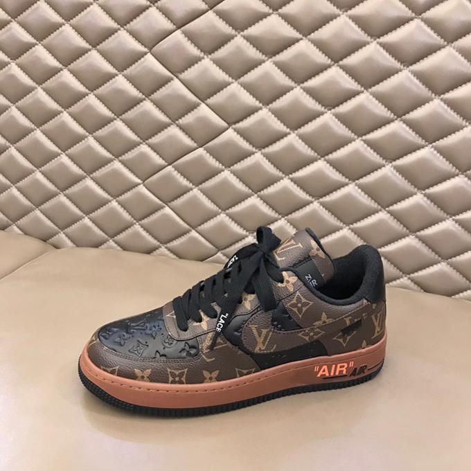 Printed Force One Couple Sports Shoes