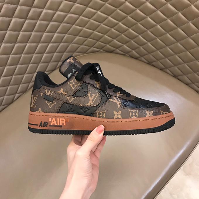 Printed Force One Couple Sports Shoes