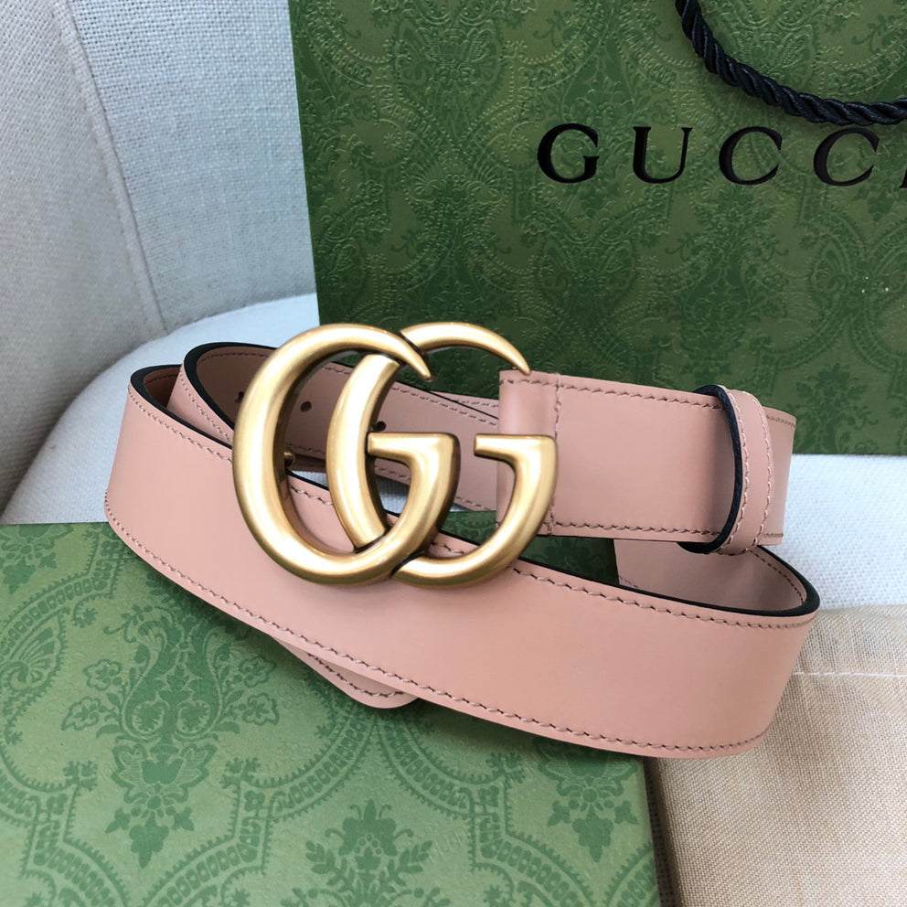 Classic Ancient Gold Buckle Simple Belt