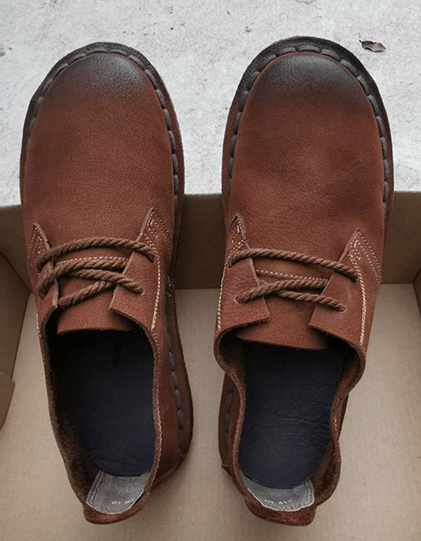 Soft Sole Comfortable Leather Flat Shoes for Men & Women 35-45