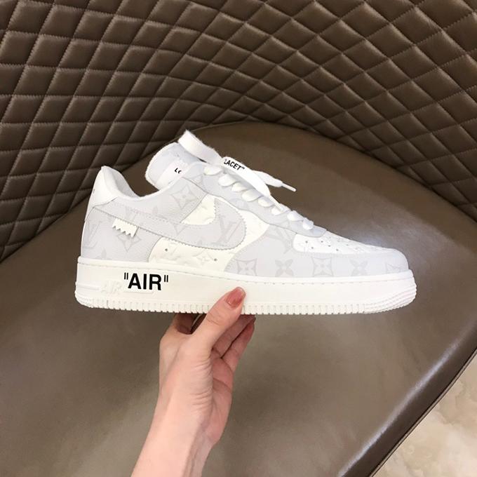 Printed Force One Couple Sports Shoes