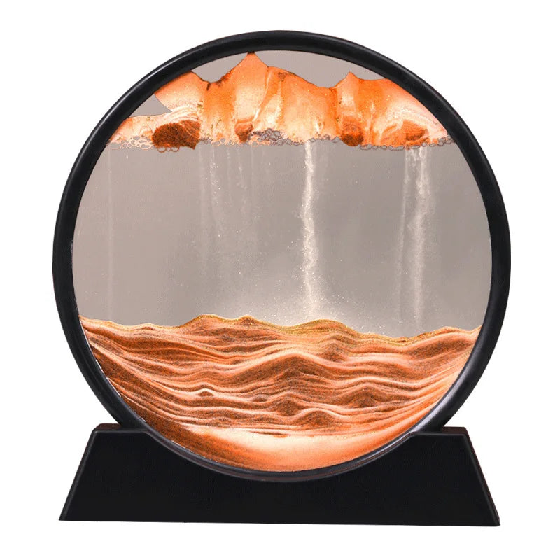 Dynamic hourglass decoration for luxurious gifts in the family living room