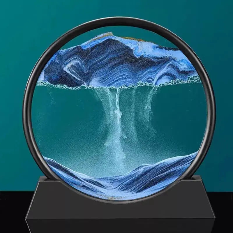 Dynamic hourglass decoration for luxurious gifts in the family living room
