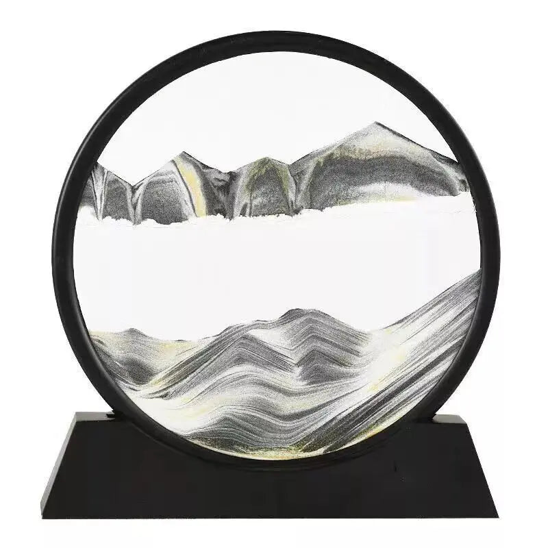 Dynamic hourglass decoration for luxurious gifts in the family living room