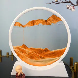 Dynamic hourglass decoration for luxurious gifts in the family living room