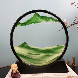 Dynamic hourglass decoration for luxurious gifts in the family living room