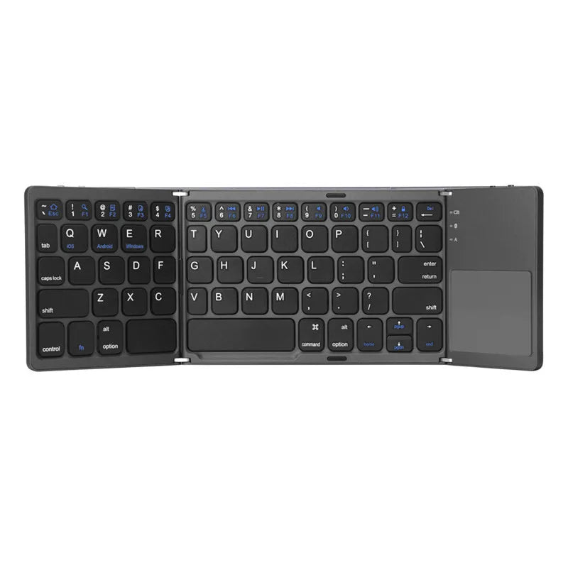 2025 new Blue tooth ultra-thin mini foldable rechargeable phone, tablet, computer keyboard