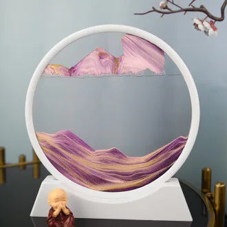 Dynamic hourglass decoration for luxurious gifts in the family living room