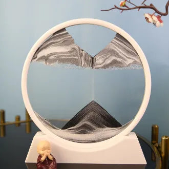 Dynamic hourglass decoration for luxurious gifts in the family living room