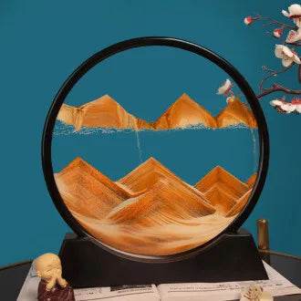 Dynamic hourglass decoration for luxurious gifts in the family living room