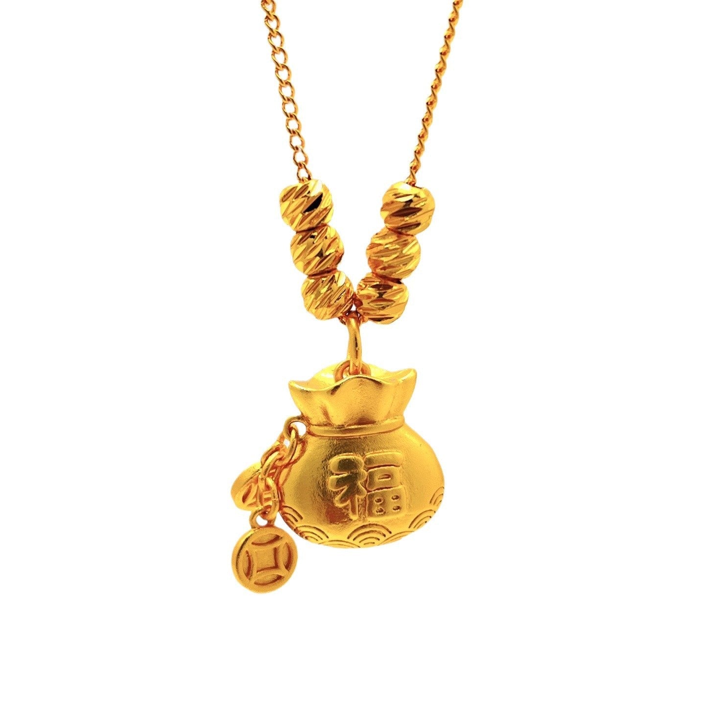 Retro three-dimensional gourd pendant necklace 2025081314