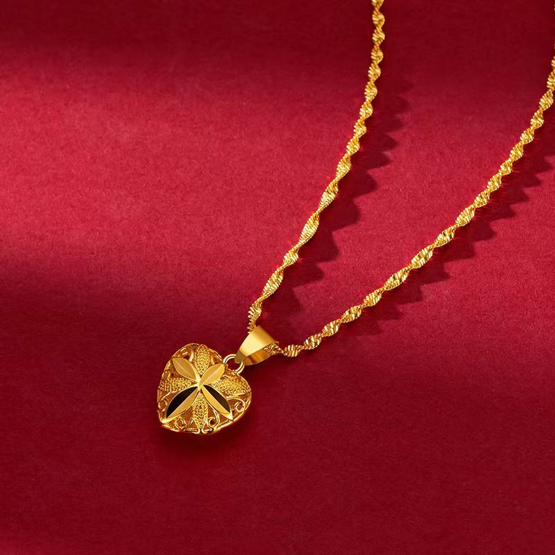 Copper alloy bow tassel necklace 2025081202