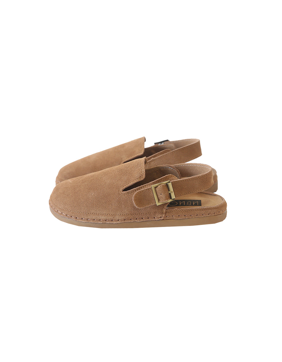 Suede Round Toe Retro Flat Shoes Slingback Clogs
