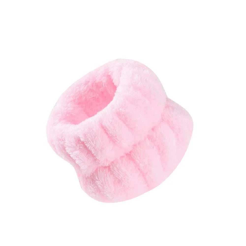 Solid color ultra-fine fiber water absorbing hair accessory headscarf, handmade makeup