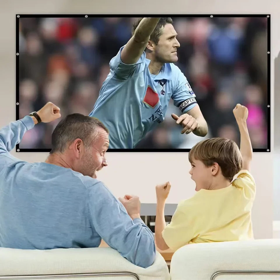 16:9 portable projector screen, simple projector curtain