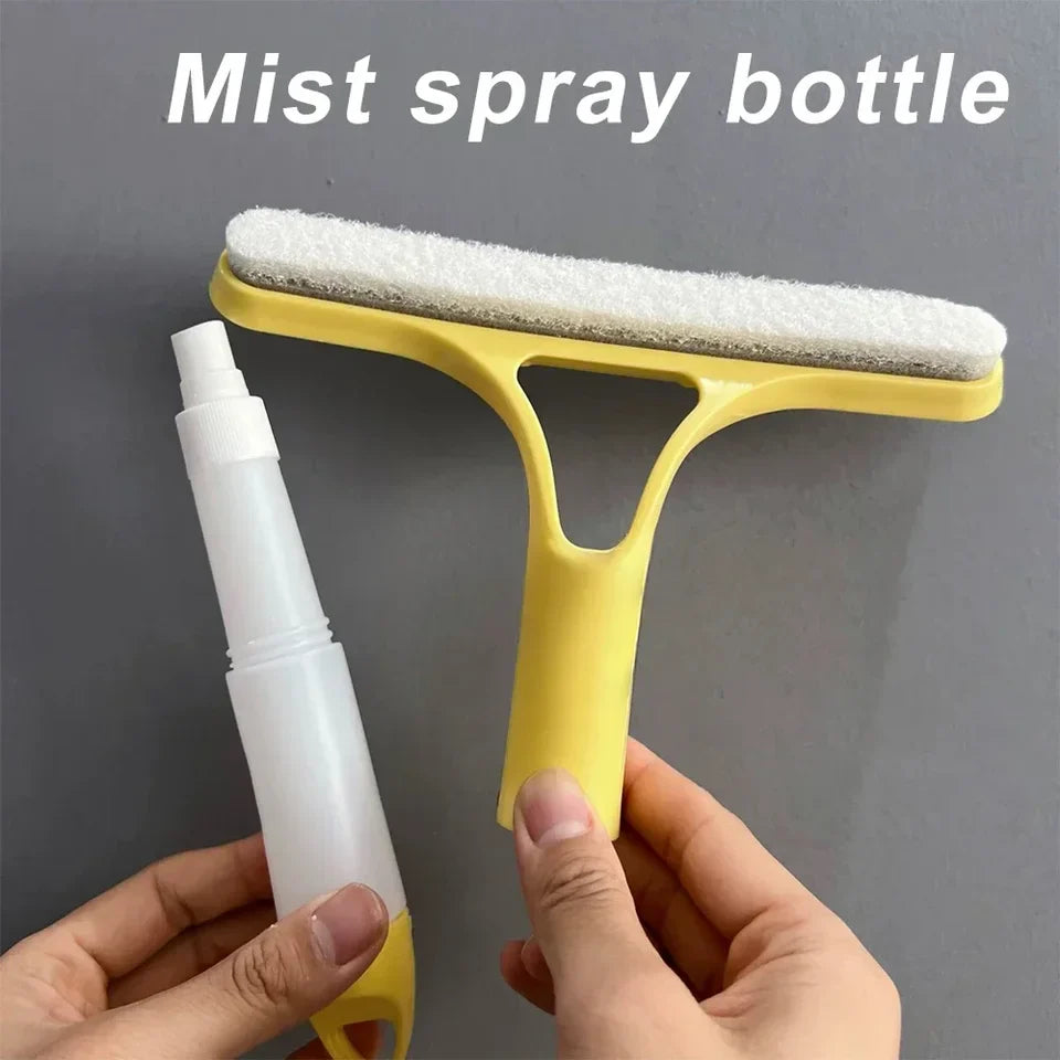 3-in-1 window cleaning, glass mirror wiper scrubbing, household car cleaning tools