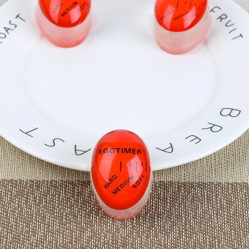 1/3pcs Egg Timer Kitchen Electronics Gadgets Color Eggs Cooking Changing Yummy Soft Hard Boiled Eco-Friendly Resin Red Tools