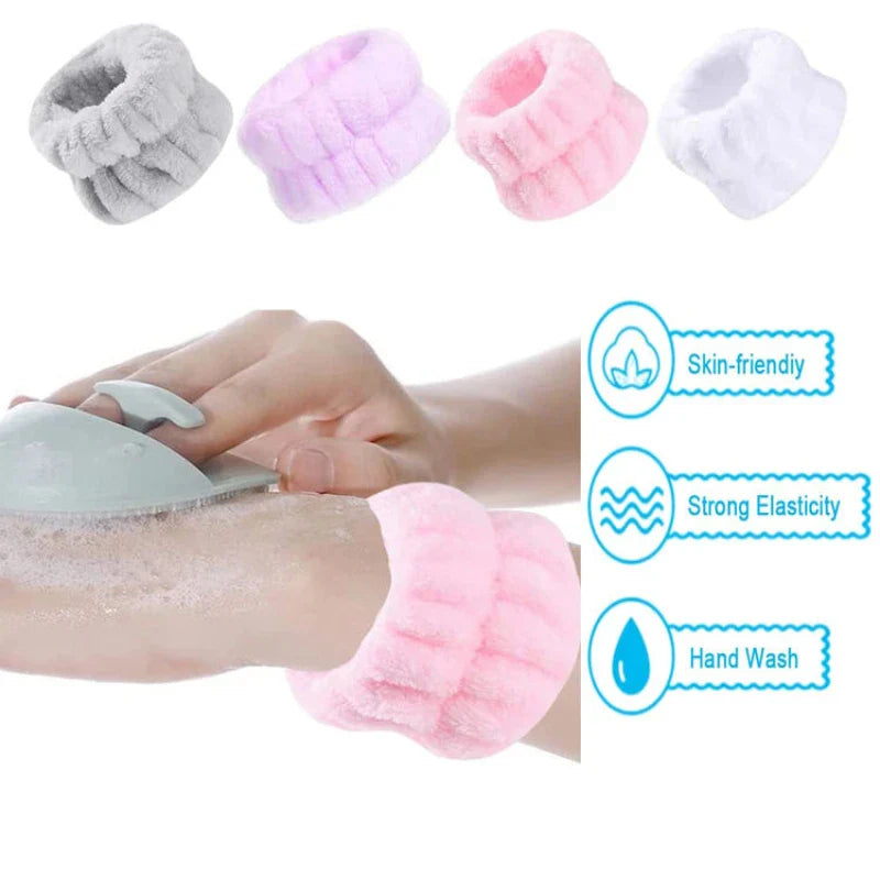 Solid color ultra-fine fiber water absorbing hair accessory headscarf, handmade makeup