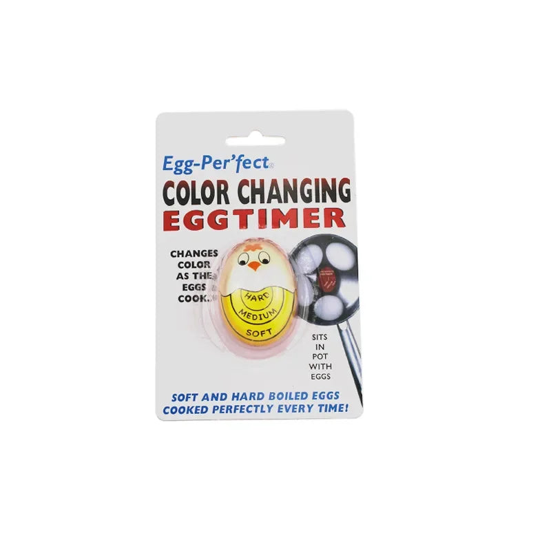 Cartoon Egg Timer Sensitive Hard & Soft Boiled Egg Color Changing Indicators Kitchen Boiled Egg Temperature Observer