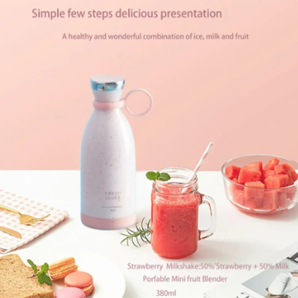 Wireless electric fruit juicer and blender