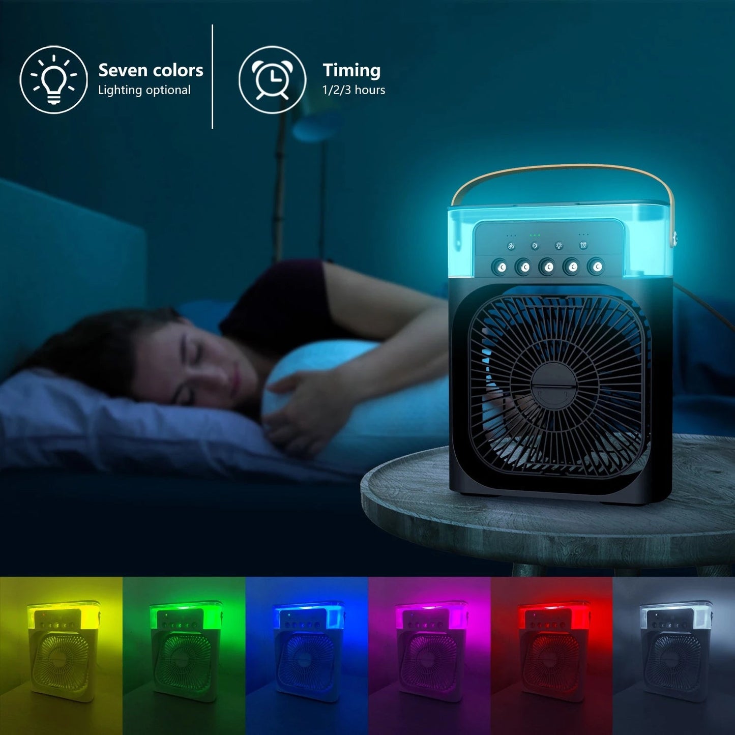 Spray Small Fan Small Home Dormitory Quiet Large Spray Humidifier Small Fan Desktop Quiet Cool Fan Usb Home Water Refill Small Fan