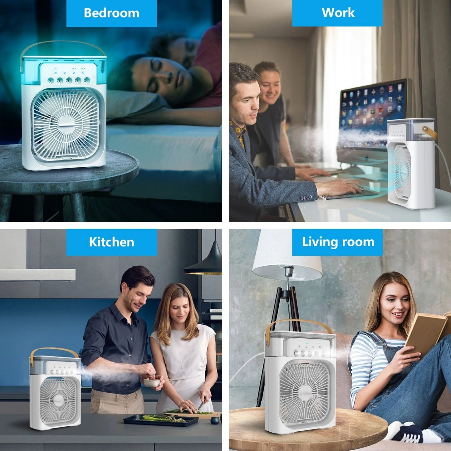 Spray Small Fan Small Home Dormitory Quiet Large Spray Humidifier Small Fan Desktop Quiet Cool Fan Usb Home Water Refill Small Fan
