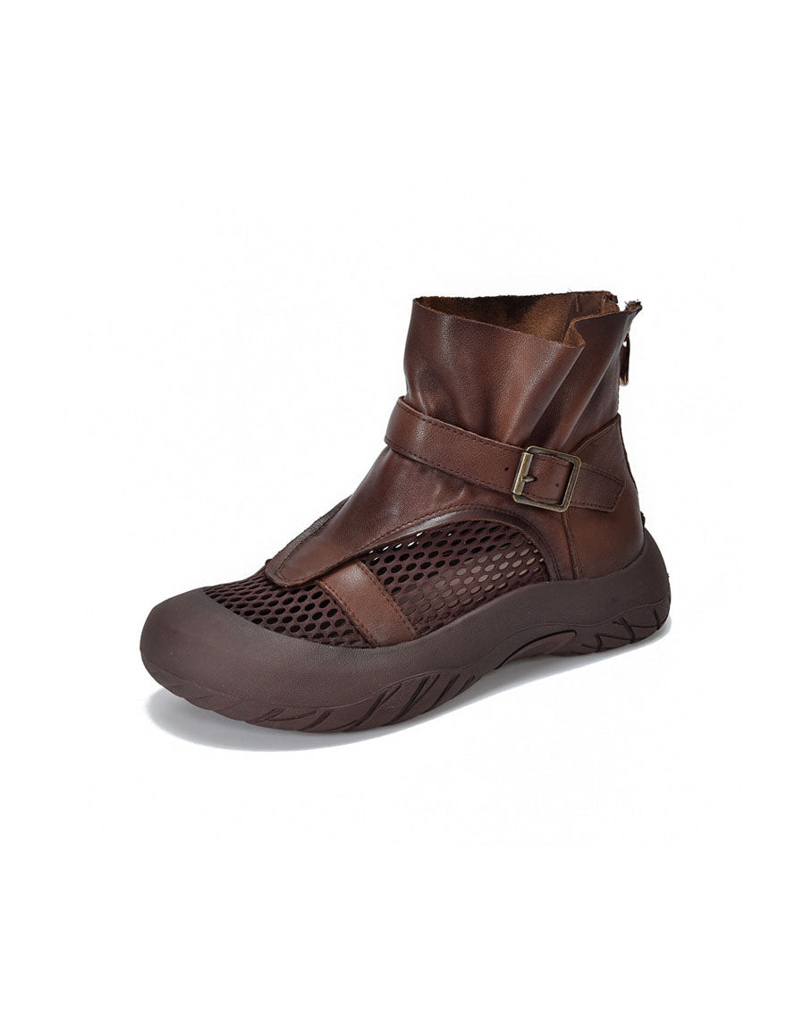 Summer Breathable Mesh Wide Toe Box Shoes Boots