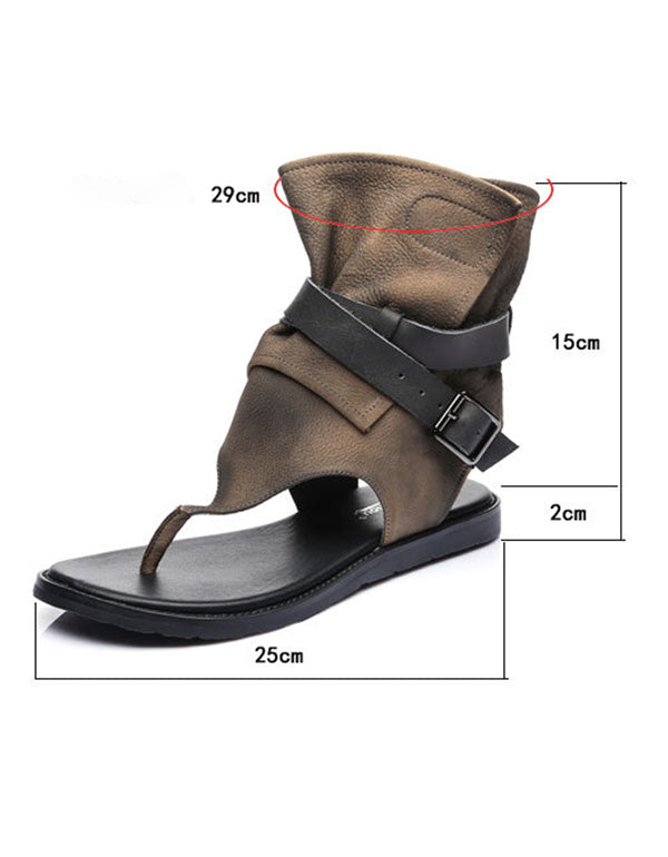Handmade Ankle Strap Vintage Thong Sandals
