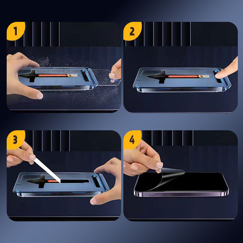 4K HD/Anti-Peeping Tempered Glass Screen Protector with Auto Dust-elimination Installation(Series S22-25)