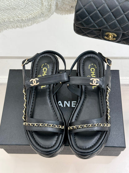 CNL Diamond chain thick-soled platform sandals 0725031110