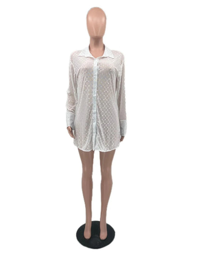 New Sexy Mesh Shirt Top 1024071933