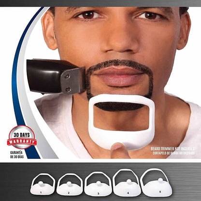 Beard Styling Stencils 5 Piece Beard and Moustache Guides