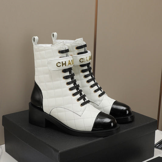 CNL fashion diamond leather short boots Martin boots 0724101706