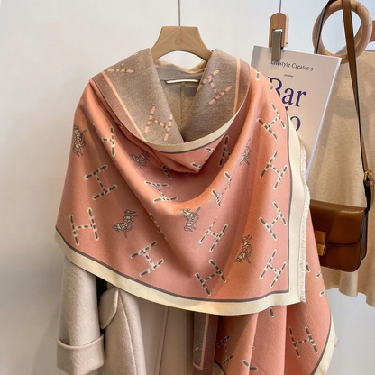 Women's winter shawl long warm scarf 9000905010