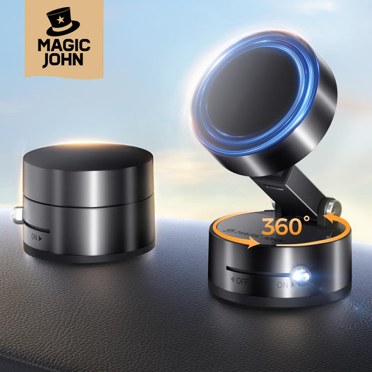 Upgraded Magnetic Phone Holder with 360° Rotation, Strong Magnet, Foldable and Portable Design
