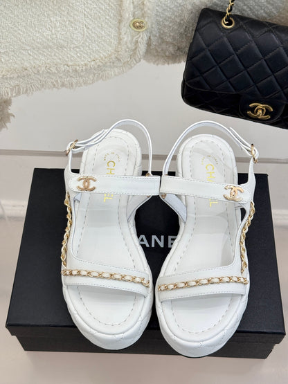 CNL Diamond chain thick-soled platform sandals 0725031110