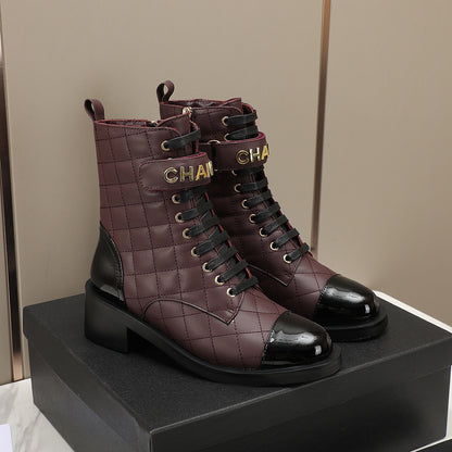 CNL fashion diamond leather short boots Martin boots 0724101706