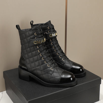 CNL fashion diamond leather short boots Martin boots 0724101706