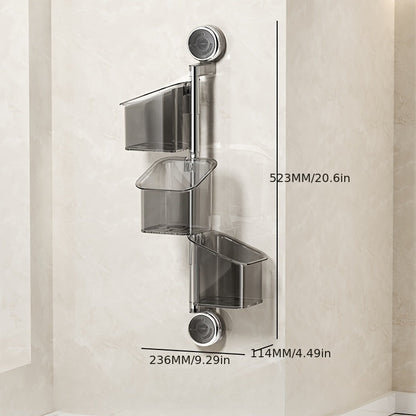 Rotating Organizer Suction Cup Kitchen Shelf