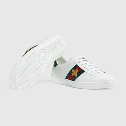 White Classic Style Bea Printed Men's Sneakers
