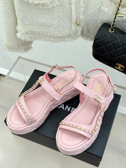 CNL Diamond chain thick-soled platform sandals 0725031110