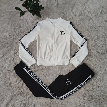 Fashion Printed Sporty Casual Two-piece Set 1024022617