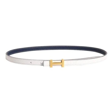 New H Family Leather Fine Belt 1024032019